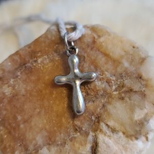 Small silver cross pendant
